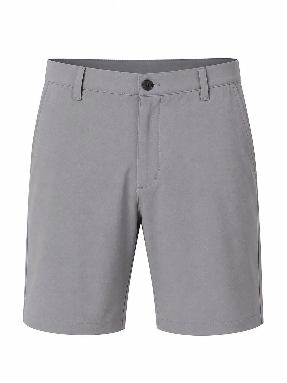 adidas Men's Flat Front Gray Performance Shorts